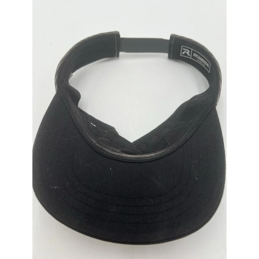 Dariy O Richardson 712 Black Adjustable Sun Visor Hat Golf Tennis OSFM